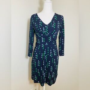 boden women's yoke panel maxi dress product info and reviews Yoke Panel Maxi Dress - Emerald Night, Painted Dot